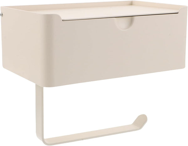 NOLITOY Wall-Mounted Toilet Holder with Garbage Bag Storage Bathroom Organizer for Small