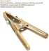 Welding Ground Clamp Brass Earth Clamp A-shape Welder Earth Ground Cable Copper Grip Clip Clamp for Welding Machine(260A)