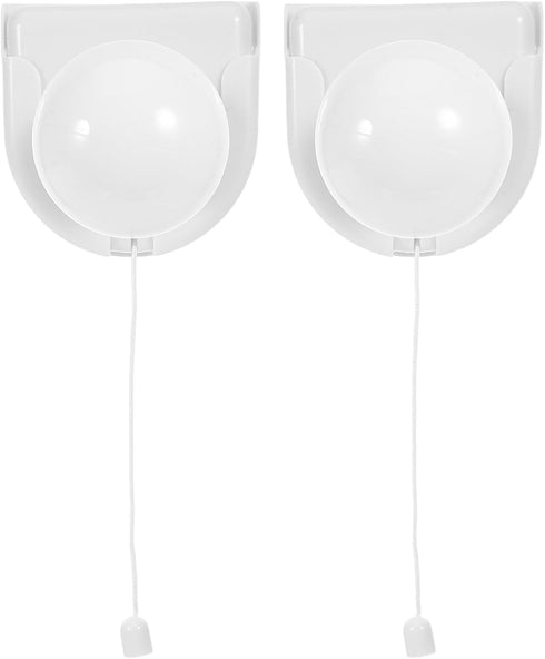DOITOOL 2pcs Battery Operated Led Night Light Pull Cord Wireless Hand-Pull Lamp
