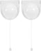 DOITOOL 2pcs Battery Operated Led Night Light Pull Cord Wireless Hand-Pull Lamp