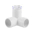 20 Pack 1 Inch PVC Pipe Elbow, 3 Way Tee Fittings Connectors, SCH40 Furniture Grade, White
