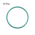 uxcell Fluorine Rubber O-Rings, 50mm OD 45.2mm ID 2.4mm Width FKM Seal Gasket for Machinery Plumbing, Green, Pack of 10