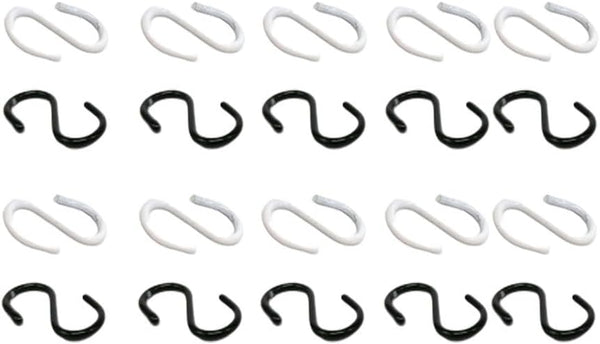 EXCEART Mini S Hooks - 20Pcs Miniature Dollhouse Hooks for DIY Crafts Jewelry Hanging Ornament