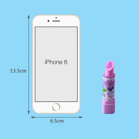 balacoo 8Pcs Pencil Erasers Lipstick Eraser, Novelty Rubber Eraser for Children Kids Students