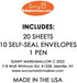 Set Camp News Fill in the Blank Stationery