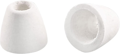 uxcell 200pcs Ceramic Electrical Insulator, 3mm Dia Tapered Porcelain Tube Beads for High Temperature