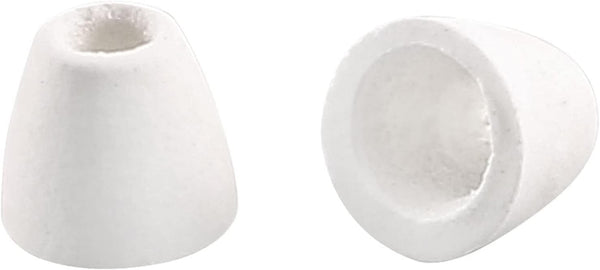uxcell 200pcs Ceramic Electrical Insulator, 3mm Dia Tapered Porcelain Tube Beads for High Temperature
