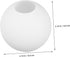 NUOBESTY Frosted Glass Globe Lamp Shade Milky Replacement Shade for Ceiling Fans Wall Sconces Chandeliers and Table