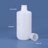 250ml/2 Pcs HDPE Narrow Mouth Round Container, Leak Proof Plastic Lab Chemical Reagent Bottles (Translucence)