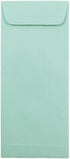 JAM PAPER #10 Policy Business Premium Envelopes - 4 1/8 x 9 1/2 - Aqua Blue - 50/Pack