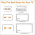 CPLID 24 60 inches USB TV Backlight LED Strip Lights Kit for to Smart TV Sony LG Monitor, HDTV Wall Mount Stand Work