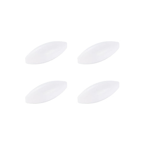 MECCANIXITY Magnetic Stirrer Mixer Stir Bar Rod 40mm x 15mm Olive Shape PTFE Coating Magnet White, 4 Pcs