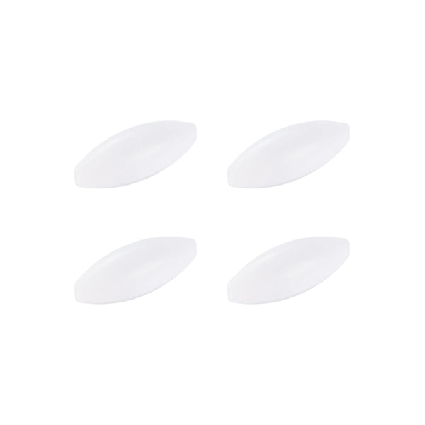 MECCANIXITY Magnetic Stirrer Mixer Stir Bar Rod 40mm x 15mm Olive Shape PTFE Coating Magnet White, 4 Pcs