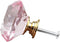 WenRan 40mm K9 Pink Diamond Crystal Pull Handle Simple Bedside Cabinet Closet Drawer