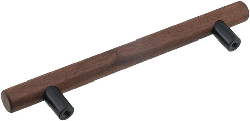 4-Pack 128mm/5.04" 7.16" Antrader Walnut Wood Drawer Pulls, Hole Centers, Total Length, Kitchen/Wardrobe/Cabinet Door