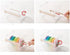 Transparent desktop tape machine tape cutting machine,Mini tape storage box double zigzag office/school/family tape separator (excluding tape)