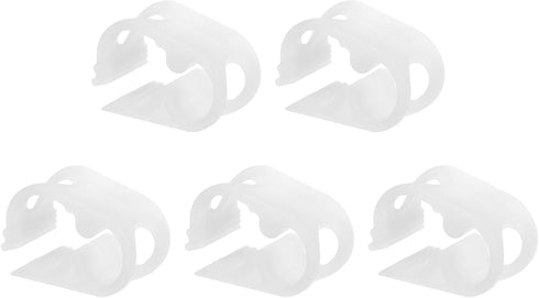 uxcell Plastic Tubing Clamps, 5pcs 1/8"-1/4" Tube OD Adjustable Tube Clamp for Laboratory Use