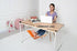 Home-organizer Tech Portable Adjustable Foot Hammock for Corner Desk, Mini Under Desk Foot Rest for Home, Office, Travel