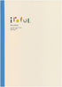 SAKAE????????? iroful Notebook, 8.27" x 5.85", 96 Pages, Unruled, White, 1 Pack (PI-A5NB-MW)