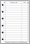 Pocket Size To Do List Planner Insert - Sized and Punched for Pocket Notebook (3.25" x 4.75")