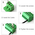 20 PCS 2 Pin 5.08mm Pitch Pluggable PCB Screw Terminal Block, Phoenix 8 Pin Plug for 24-12AWG
