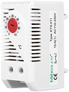 Mechanical Thermostat, 0-60 Adjustable Normally Close Temperature Controller Switch (KTO011)