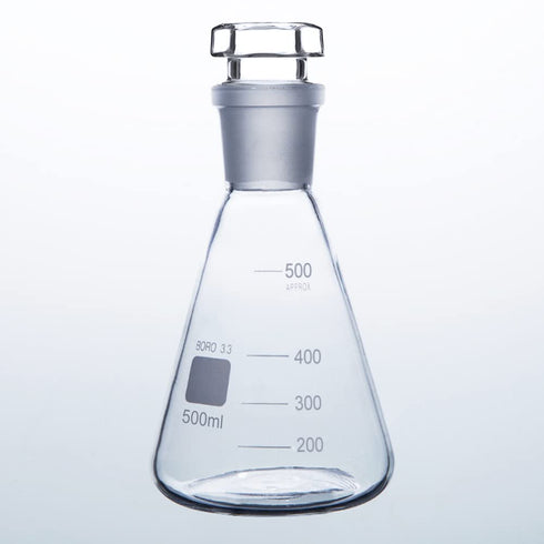 Hex Head Hollow Glass Stopper, 24/40 Size Flask Stopper for Laboratory Use (5 Pcs)