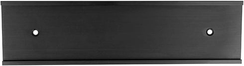 ExcelMark 2" x 8" Aluminum Wall Mounted Name Plate Holder - Black Office Business Door Sign Holder - Wall or Door