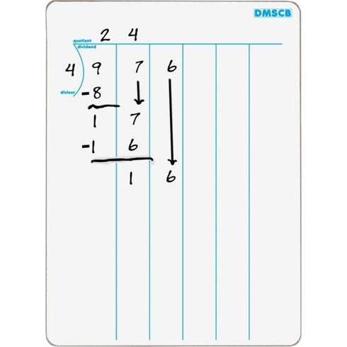 Multi-Digit Computation Dry Erase Board Set, 6 Boards