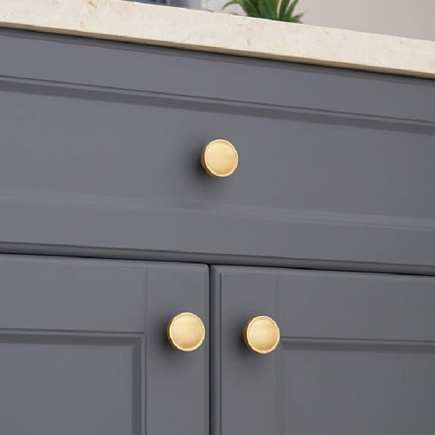 SANCHAKOU 4 Pack Cabinet Furniture Knobs Brass Handles Wardrobe Drawer Bedside Table Wine Cabinet Cabinet Handles Small