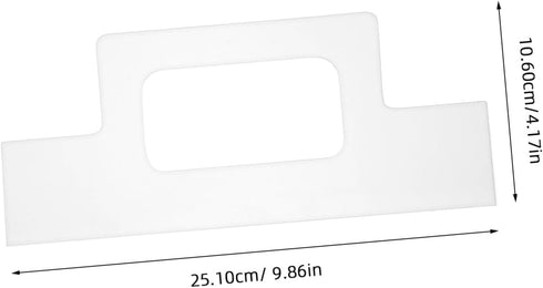 Acrylic Cutting Board Template with Finger Guards for Safe Kitchen Cutting