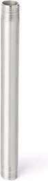 TAISHER 2Pcs Stainless Steel Pipe Fittings, 1/4" NPT x 1/4" NPT Male Threaded, 10" Length Nipple Cast Pipe