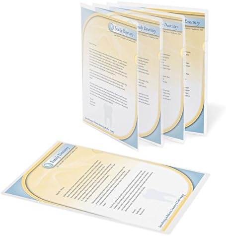 Office Depot Poly Project View Folders, Letter Size, Clear, Pack of 10