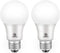 Energetic 2-Pack Dusk to Dawn LED Outdoor Light Bulb, 60 Watt Equivalent(6W),