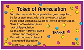 Trainers Warehouse Kudos Card Set (70/Set) - Token of Appreciation for Employees, Coworkers, Cashiers