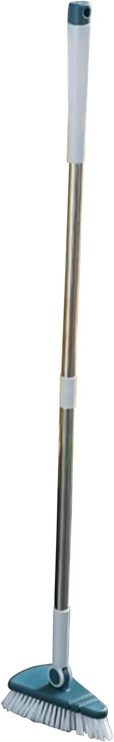 37" Tub Cleaner Brush with Long Handle, Extendable Tub Scrubber with Locking Head, No Scratch Shower Cleaning Brush