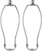 HanWenHone Lamp Shade Harp Holder10 Inch Lamp Harp Kit -2 SetDetachable Shade Holder