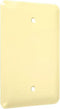 1-Gang Metal Wallplate, Maxi, Blank, Ivory Smooth by TayMac