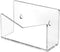 GSHLLO Clear Acrylic Mail Holder, Desk File Sorter, Letter Organizer Stand for Home Office
