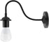 E27 90 250V Hilitand Sconce Iron Lamp Wall Sconce Light Sock Black to for Dining Room, Bedroom, Cafe, Bar, Garden