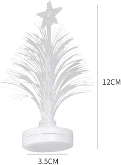 2 Uonlytech Color Changing Night Lights Pcs Christmas Tree Night Light Colorful Changing Fiber Optic Christmas