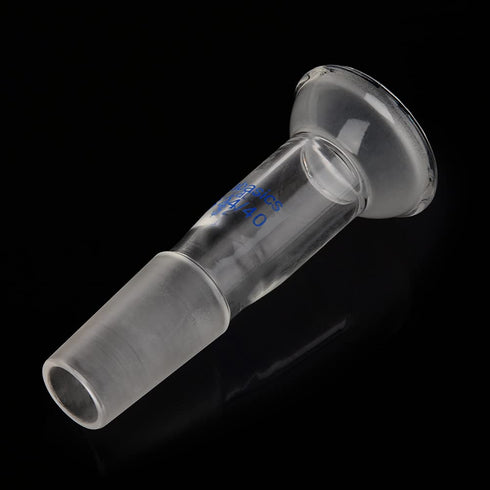 Glass Adapter with Ball Socket, Borosilicate Connecting Adapter with 35/20 Top Spherical Joint for Laboratory Use