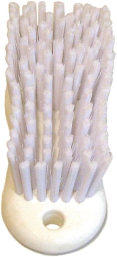 6" 6" Boardwalk Scrub Brush, White Polypropylene Bristles, Brush, Handle