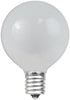 25 Pack G40 Bulbs, Bulbs Bulbs 3000 Bulbs Novelty Lights Frosted White Outdoor Globe Light Glass Incandescent with Hour