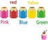 Brush Storage Pen Pencil Holder Container Desk Organizer for Home Office School, Pencil Shaped Pens Cup (Red)