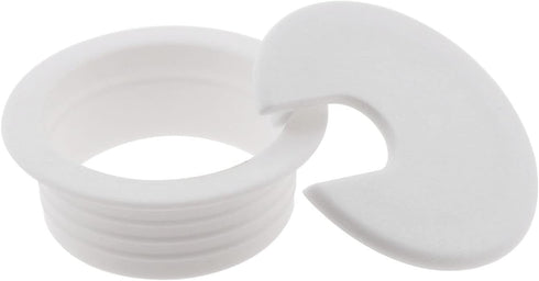 2PCS Desk Grommet, 1-1/2inch / 38mm Wire Cord Cable Hole Cover, Plastic Organizer for Office PC Desk, White