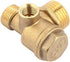 3-Way Air Compressor Valve Male Threaded Non-Return Check Valve, Brass Tube Connector Tool, 3 Port Spare Parts