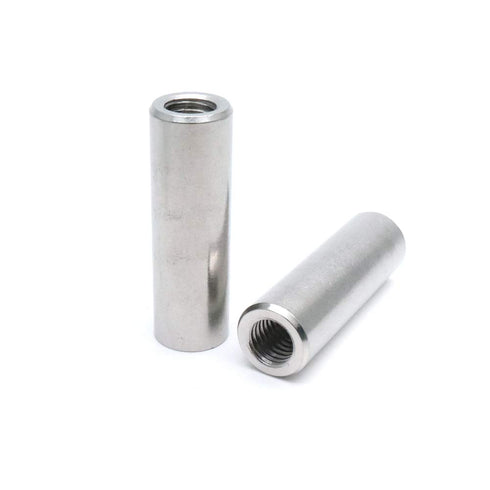 M8 Round Connector Nuts, Stainless Steel Coupling Nut, 40mm/1.57" Length, Pack of 5