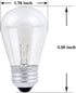 YI LIGHTING Bulbs S14 11W Dimmable Bulb (2) Outdoor String Lights Replacement Incandescent Edison Light