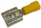 25 Yellow Vinyl Insulated Female Disconnects, 12-10 AWG, 0.375 NEMA TAB